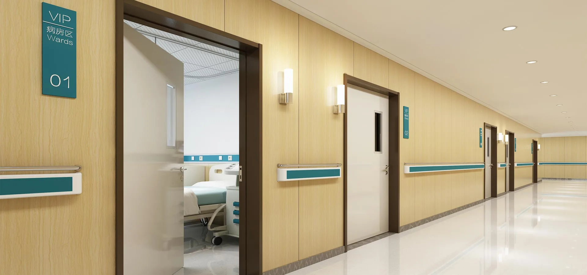 Proveedor de soluciones integradas de sistemas de puertas para hospitales