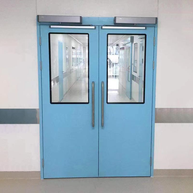 Puerta batiente automática médica